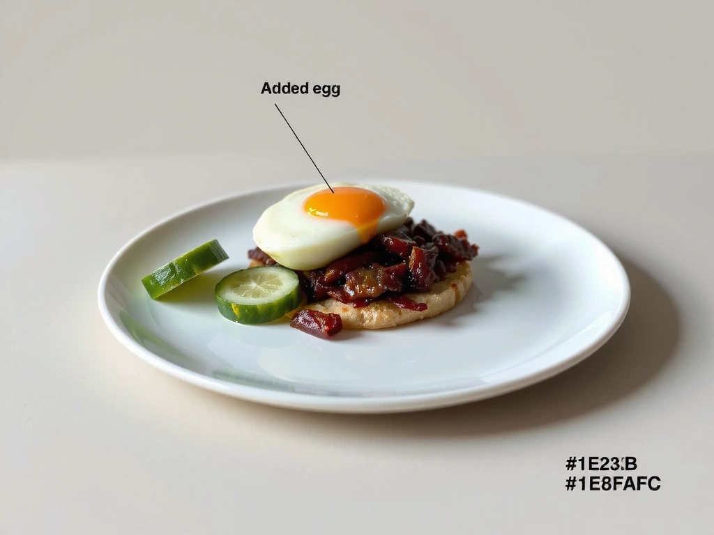 Nasi lemak with balance notes